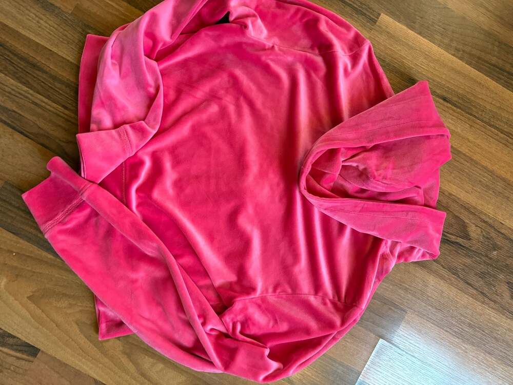Juicy Couture Hot Pink Velour Tracksuit Set with Rhinestone Logo - Picture 6 of 9